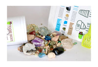 Mystery Bucket Gem Mining Kit of Fossils and Gemstones