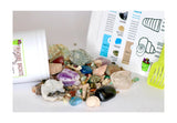 Mystery Bucket Gem Mining Kit of Fossils and Gemstones