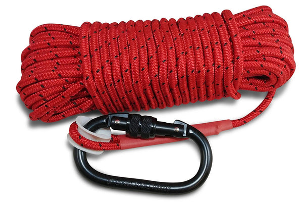 Double Braided Red 1/4" rope - 65ft